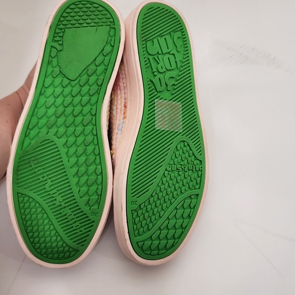 Satorisan Heisei Raffia Handmade Woven Tweed Sneakers 38 - Picture 8 of 11